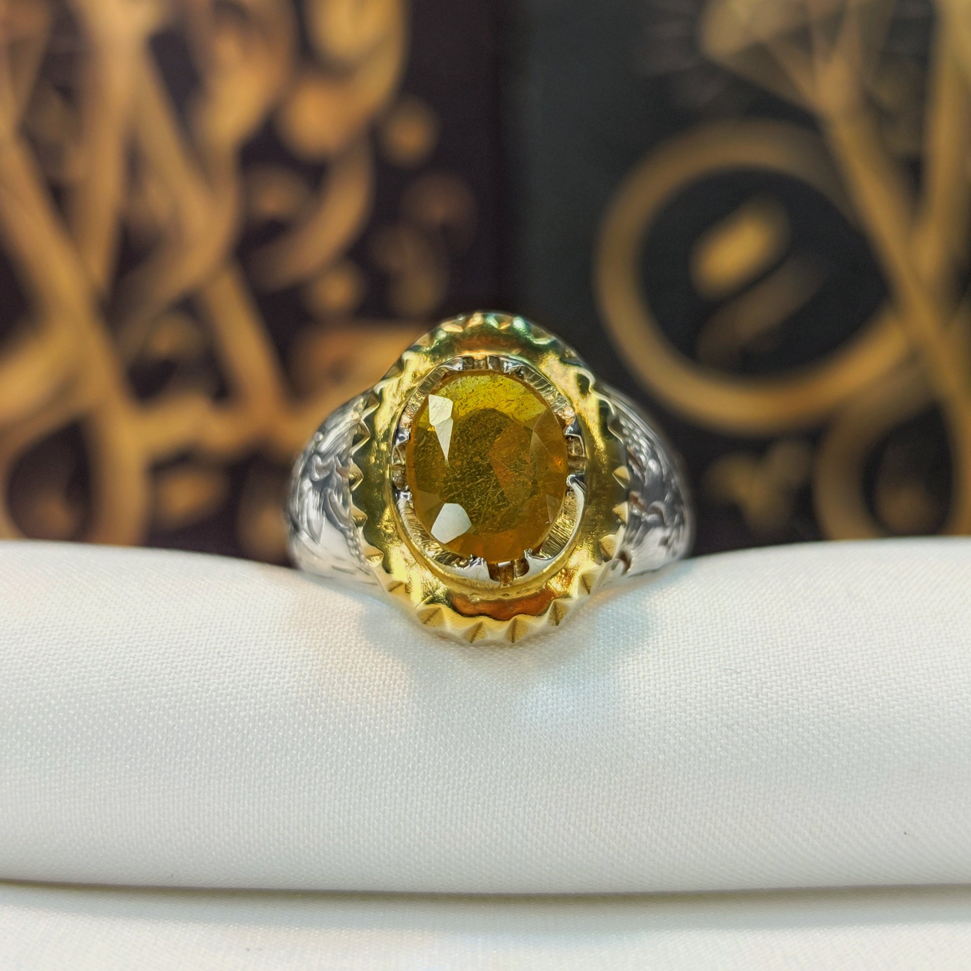 تصميم إيراني فاخر لخاتم زفير رجالي | مجوهرات خليل