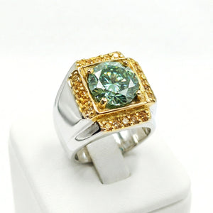 خاتم موزنايت فاخر – تصميم ملكي ببريق ينافس الألماس